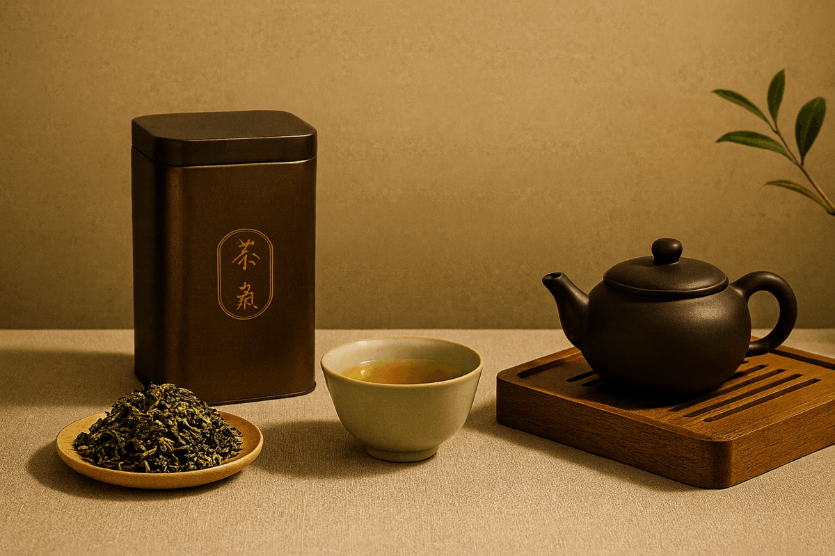 茶心歲月品牌首頁形象圖，中高端茶葉與茶文化意境